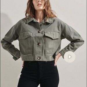 The Rita Row Edda khaki jacket army green size small